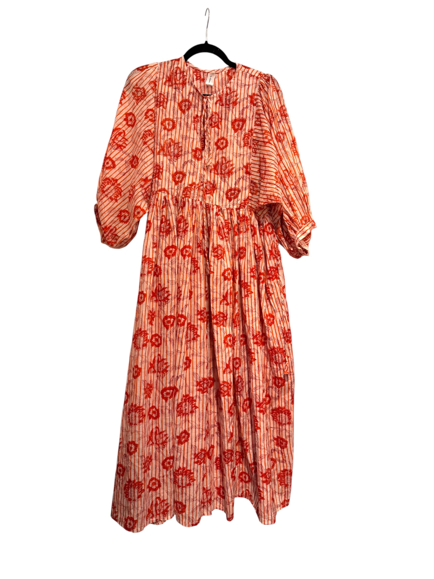 Robe multicolore en soie et viscose