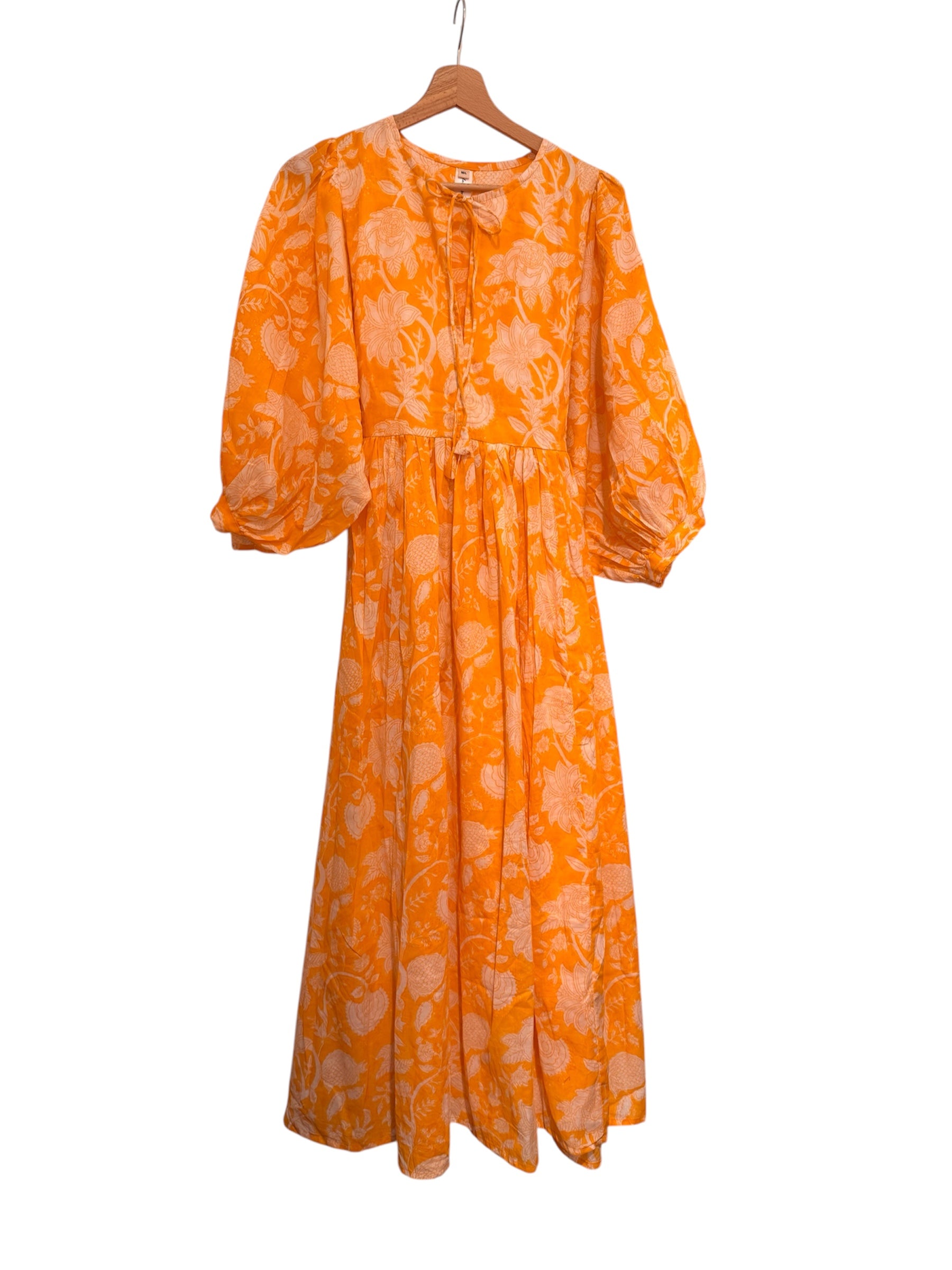 Robe multicolore en soie et viscose
