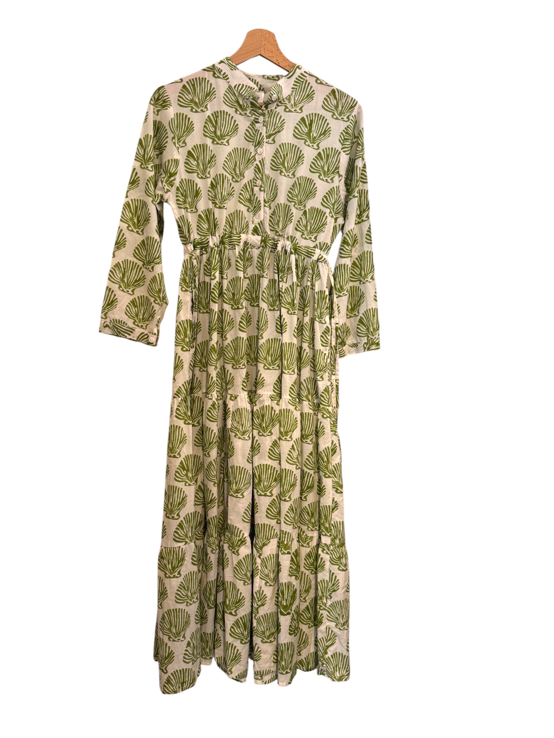 Robe multicolore en soie et viscose