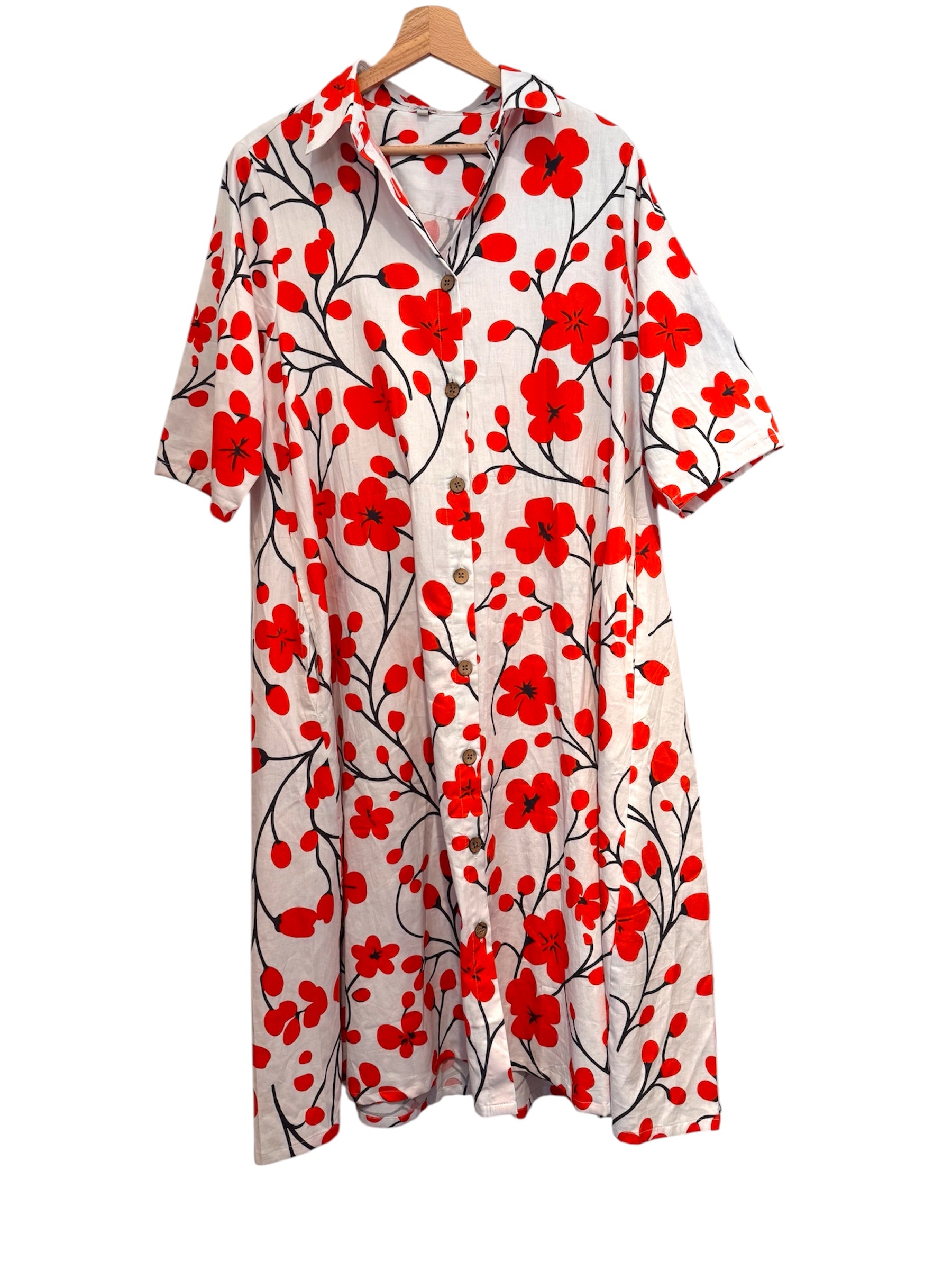 Robe multicolore en soie et viscose