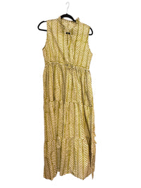 Robe multicolore en soie et viscose