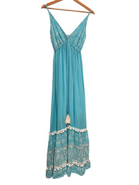 Robe multicolore en soie et viscose