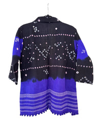 Indigo Hand Block Printed Cotton Jacket