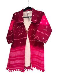 veste en velours brodée