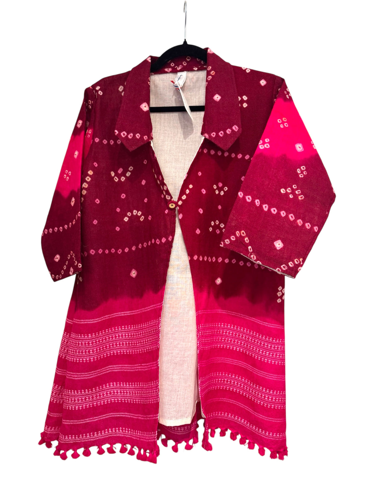 Samtjacke mit Stickerei