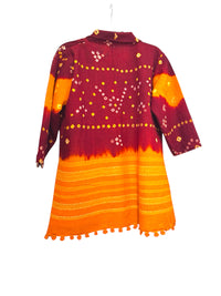 veste en velours brodée