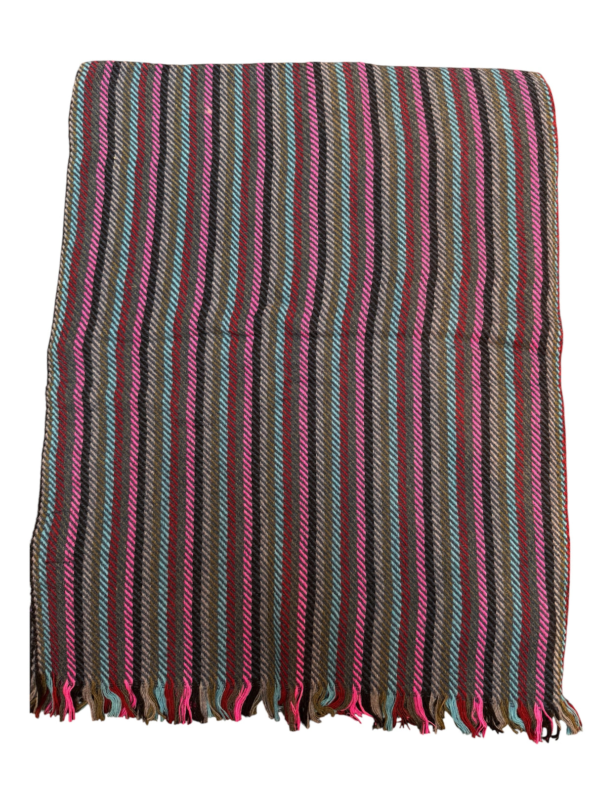 Wollschal mit Stickerei