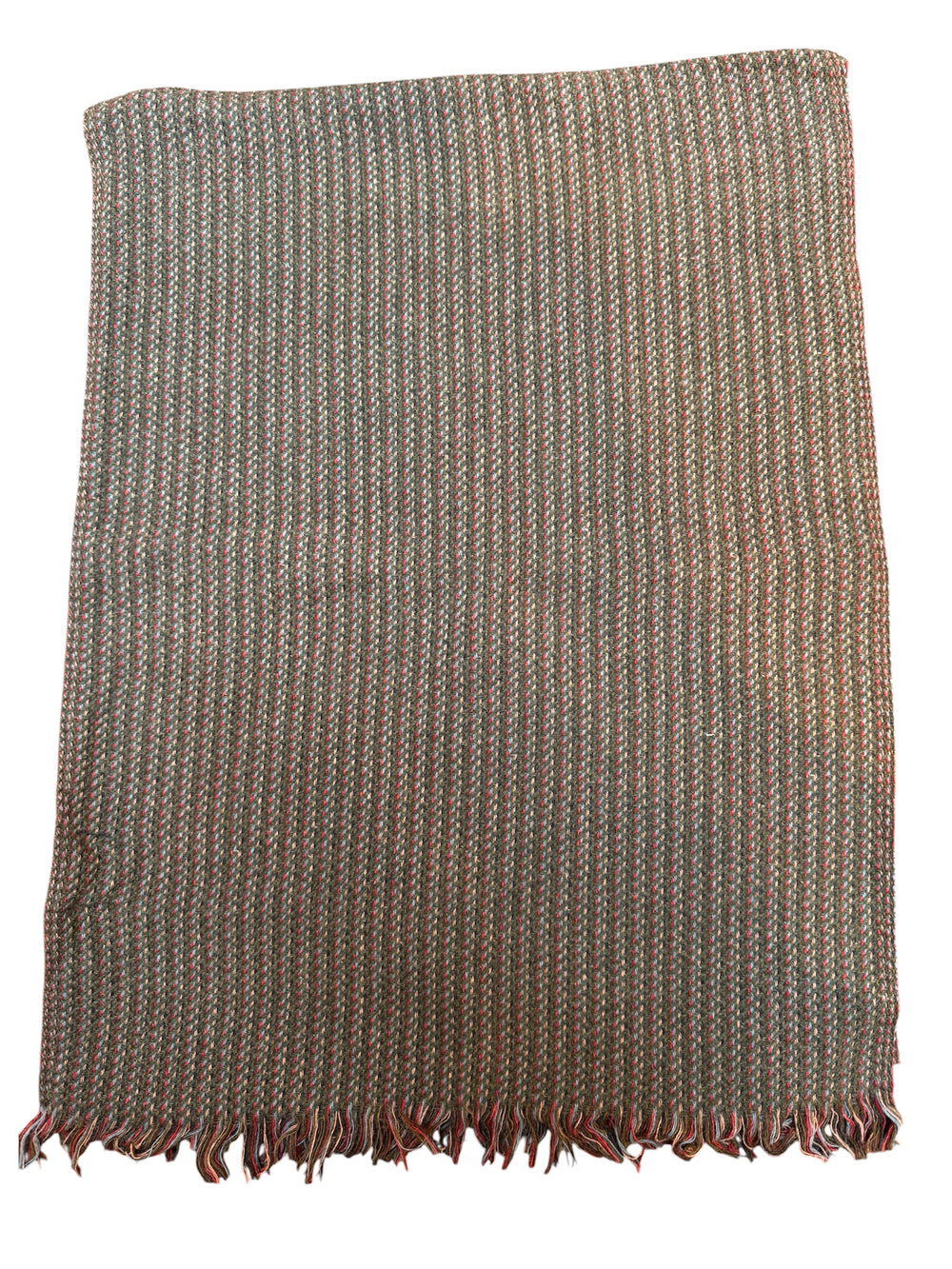 Wollschal mit Stickerei