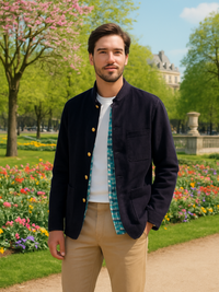 Corduroy Jacket for Men Aubergine