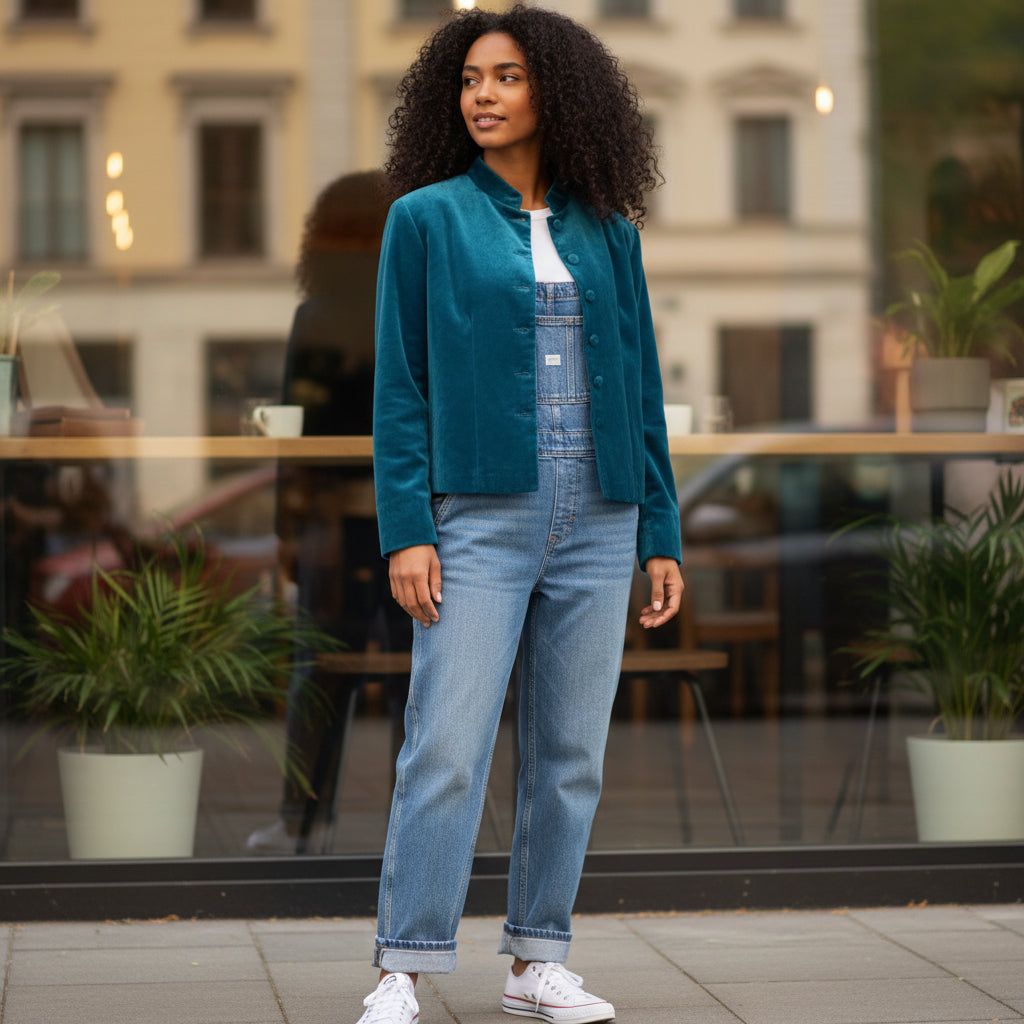 Velvet Unicolor Jacket