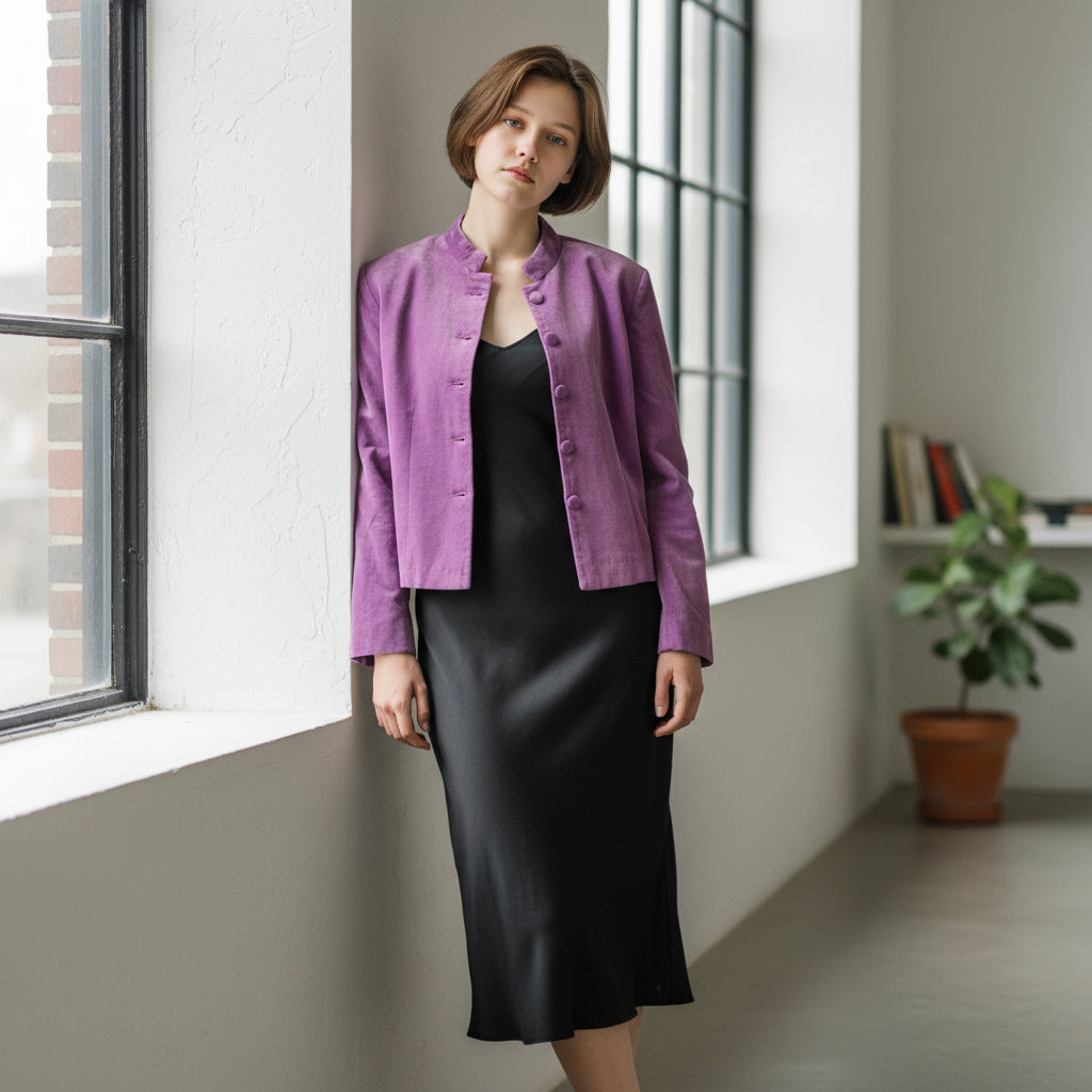 Velvet Unicolor Jacket