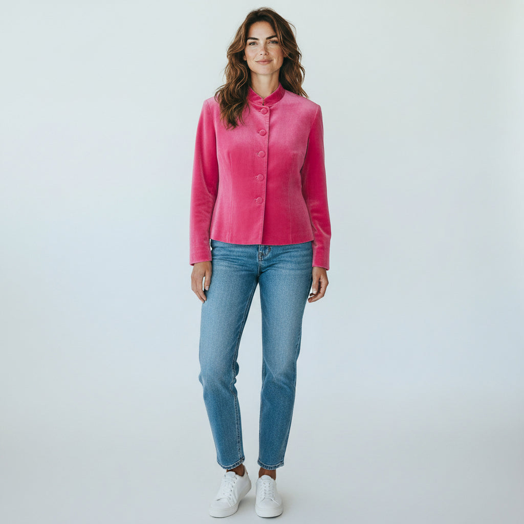 Velvet Unicolor Jacket