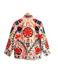 Colorful embroidered Les Sûtras Velvet Suzani_-Embroidered_Jacket_-_Light_Pink.