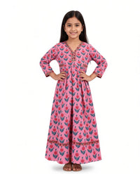 Robe multicolore en soie et viscose
