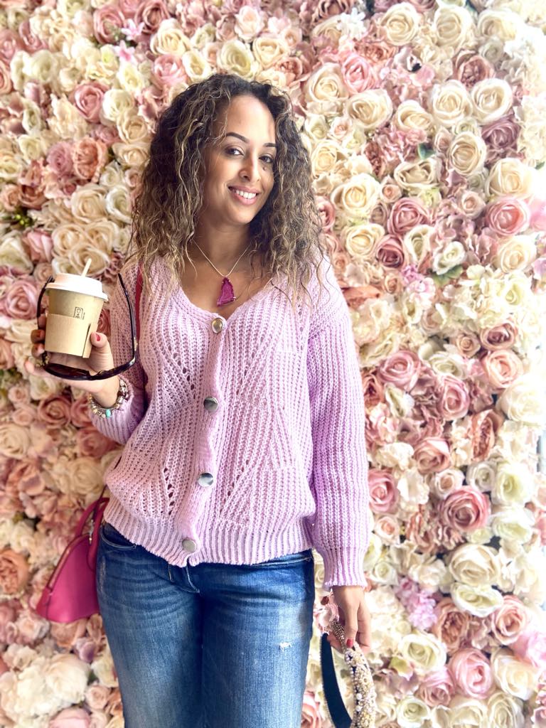 Mauve Pink Cardigan