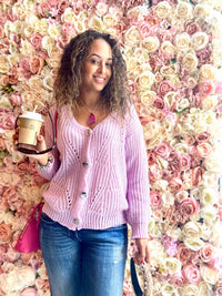 Mauve Pink Cardigan