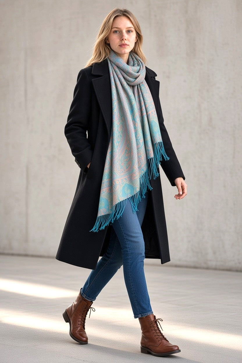 Pashmina Scarf - Blue