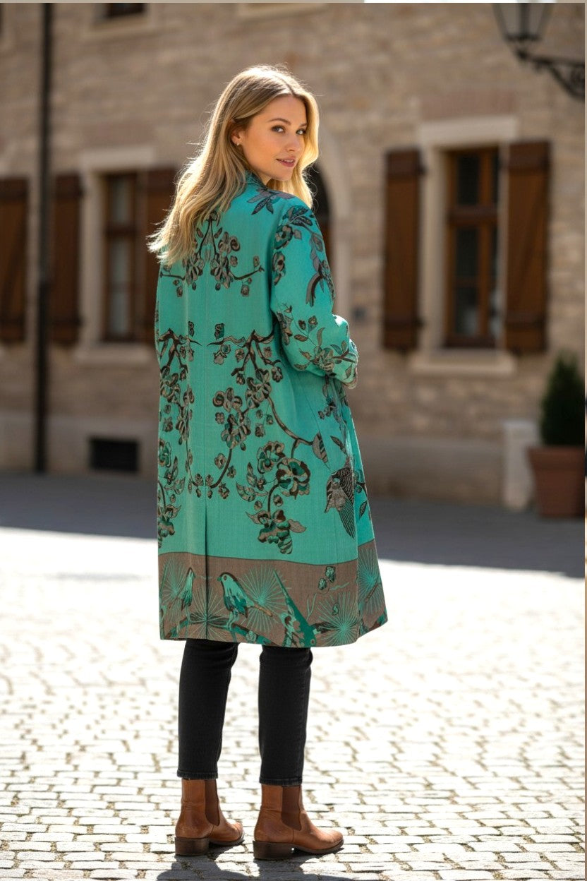 Silk Viscose PrintedJacket