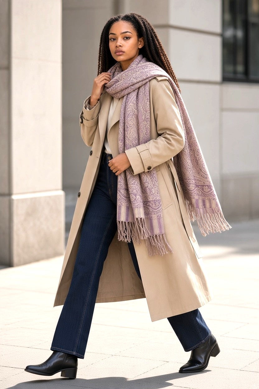 Pashmina Scarf - Light Purple