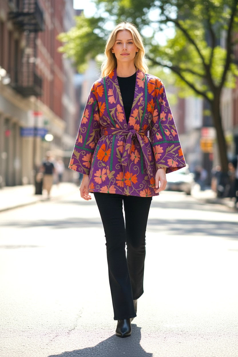 Cotton Embroidered Suzani Jacket