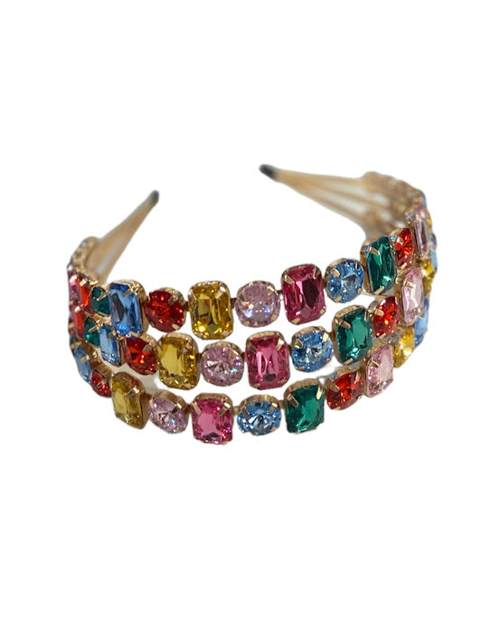 Multi Coloured Stone Tiara