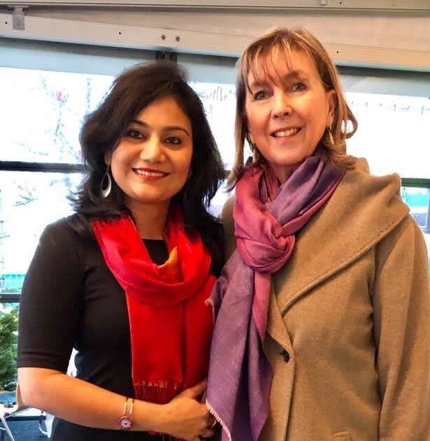 Zenia Dutta Roy With Madam Lydie Polfer, Mayor of City of Luxembourg