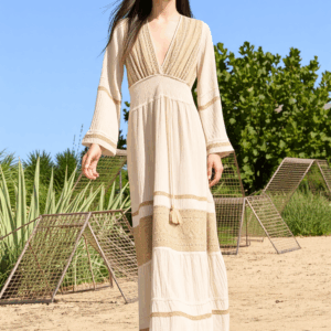 Cream colour long dress